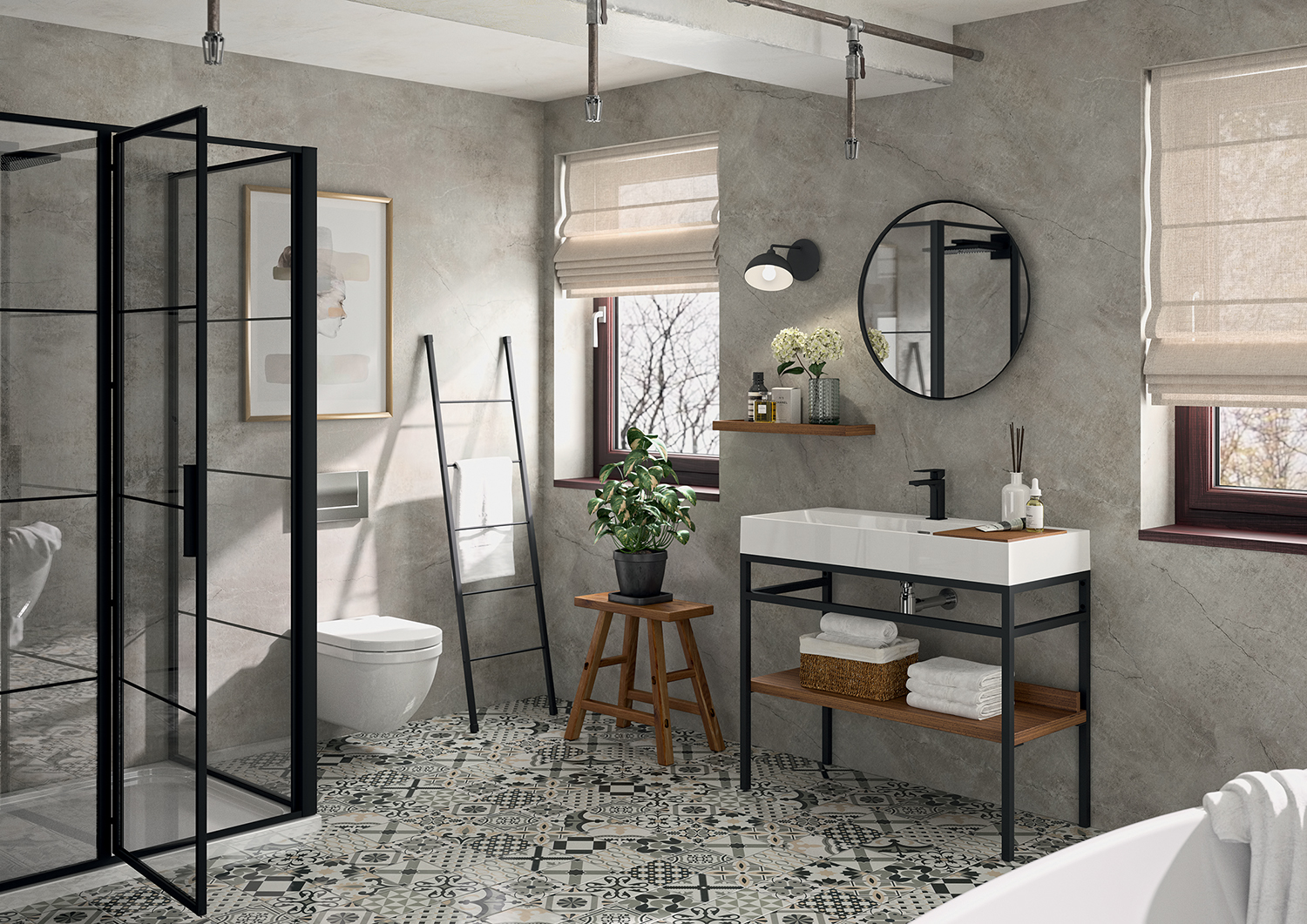 STEEL.AMB01 Meuble de salle de bain à Gland