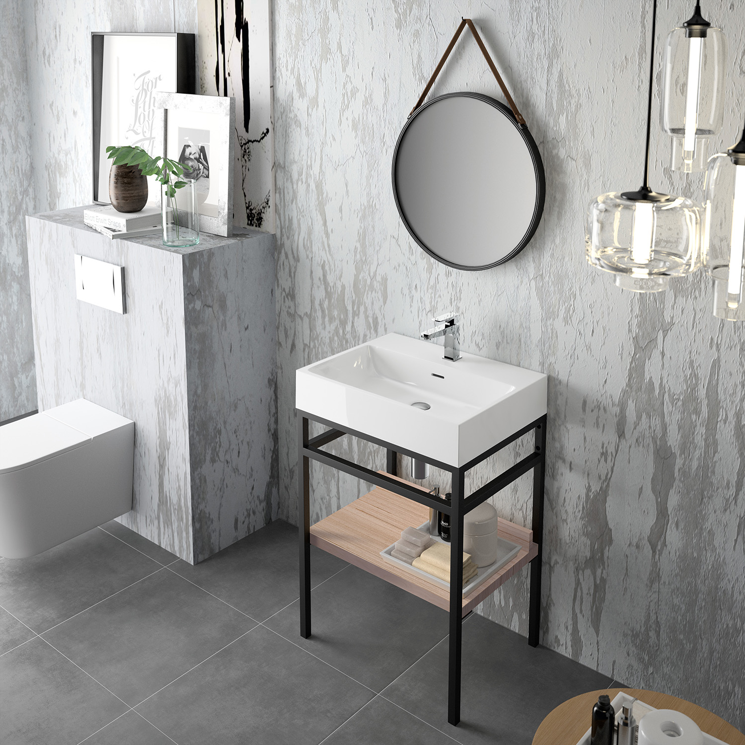 STEEL.AMB04 Meuble de salle de bain à Gland