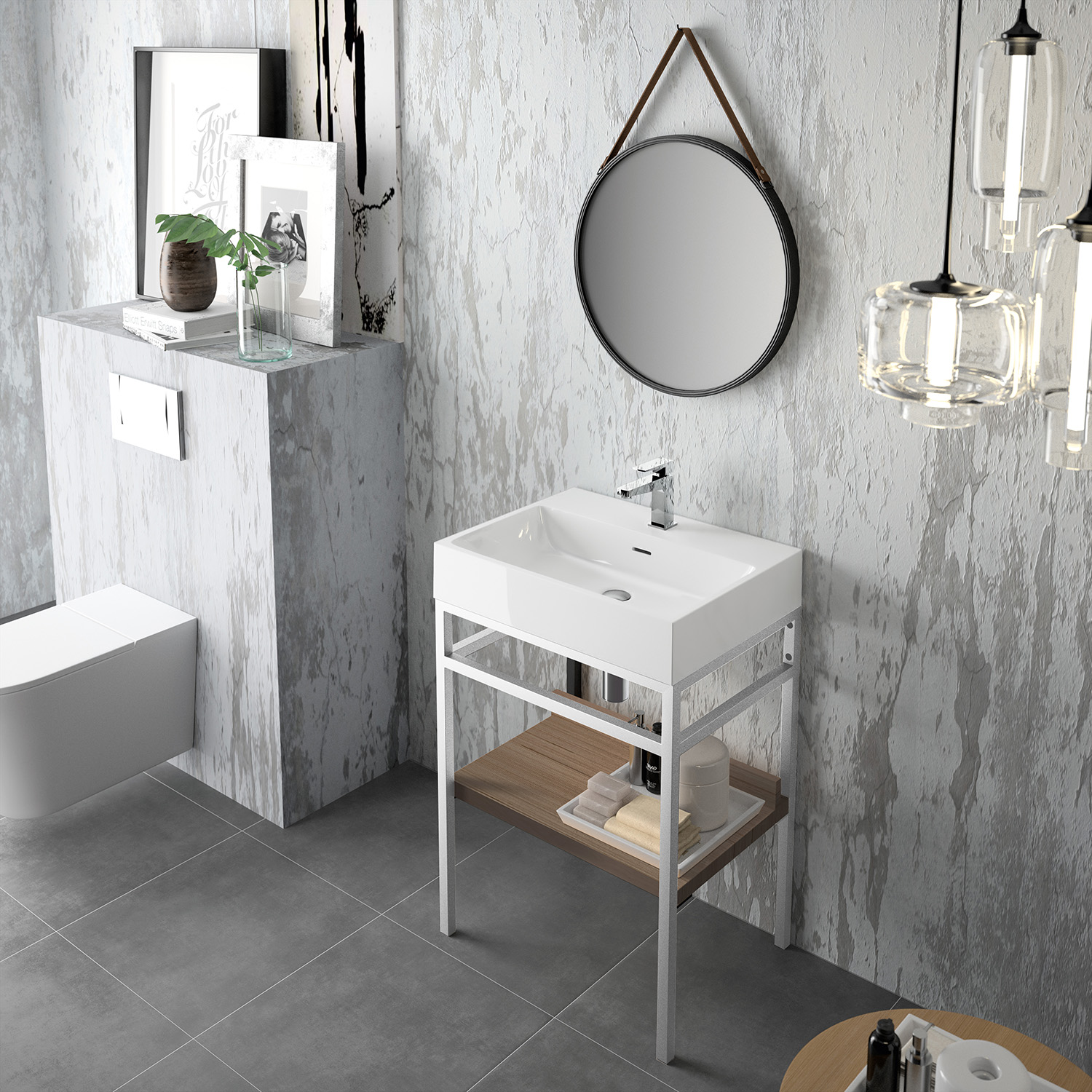 STEEL.AMB04_1 Meuble de salle de bain à Gland