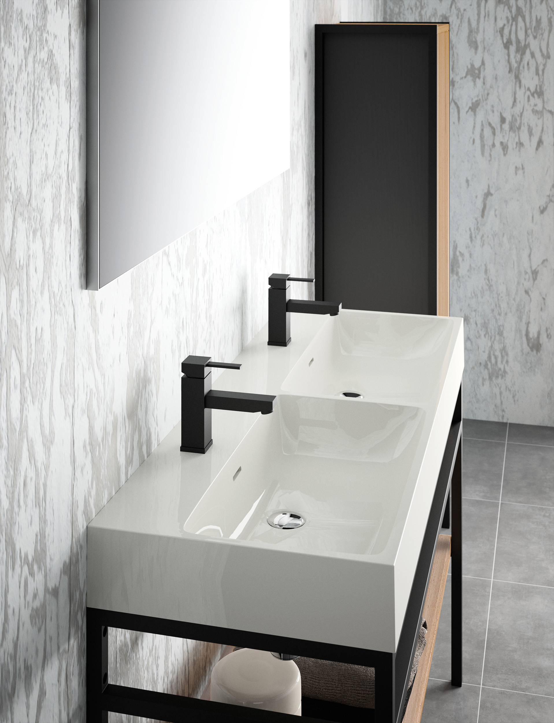 STEEL.AMB08 Meuble de salle de bain à Gland