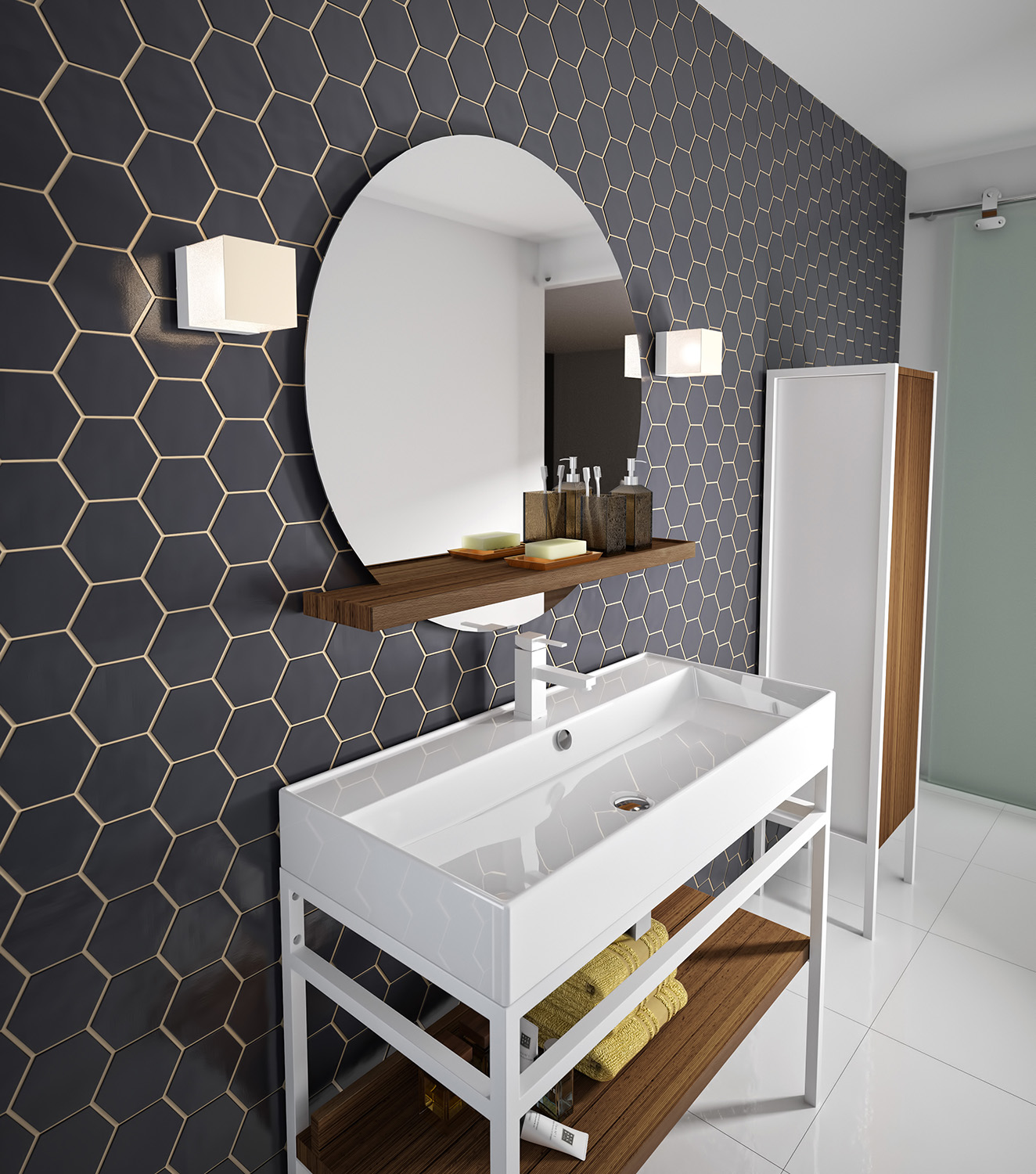 STEEL.AMB13 Meuble de salle de bain à Vevey